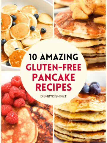 Collage of images pancake recipes