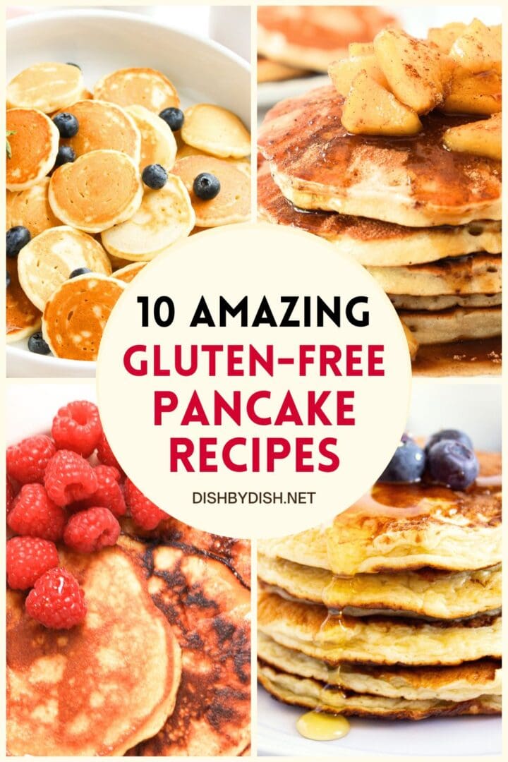 Collage of images pancake recipes