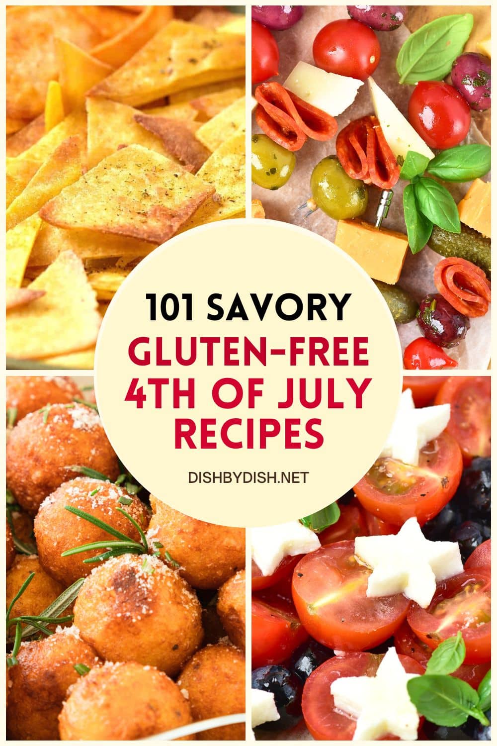 Collage of images of savory recipes