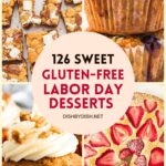 Collage of images of gluten-free desserts