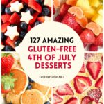 Collage of images of 4th of july desserts