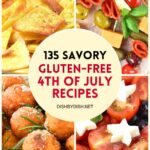 Collage of images of 4th of July savory recipes