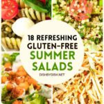 Collage of images of salad recipes