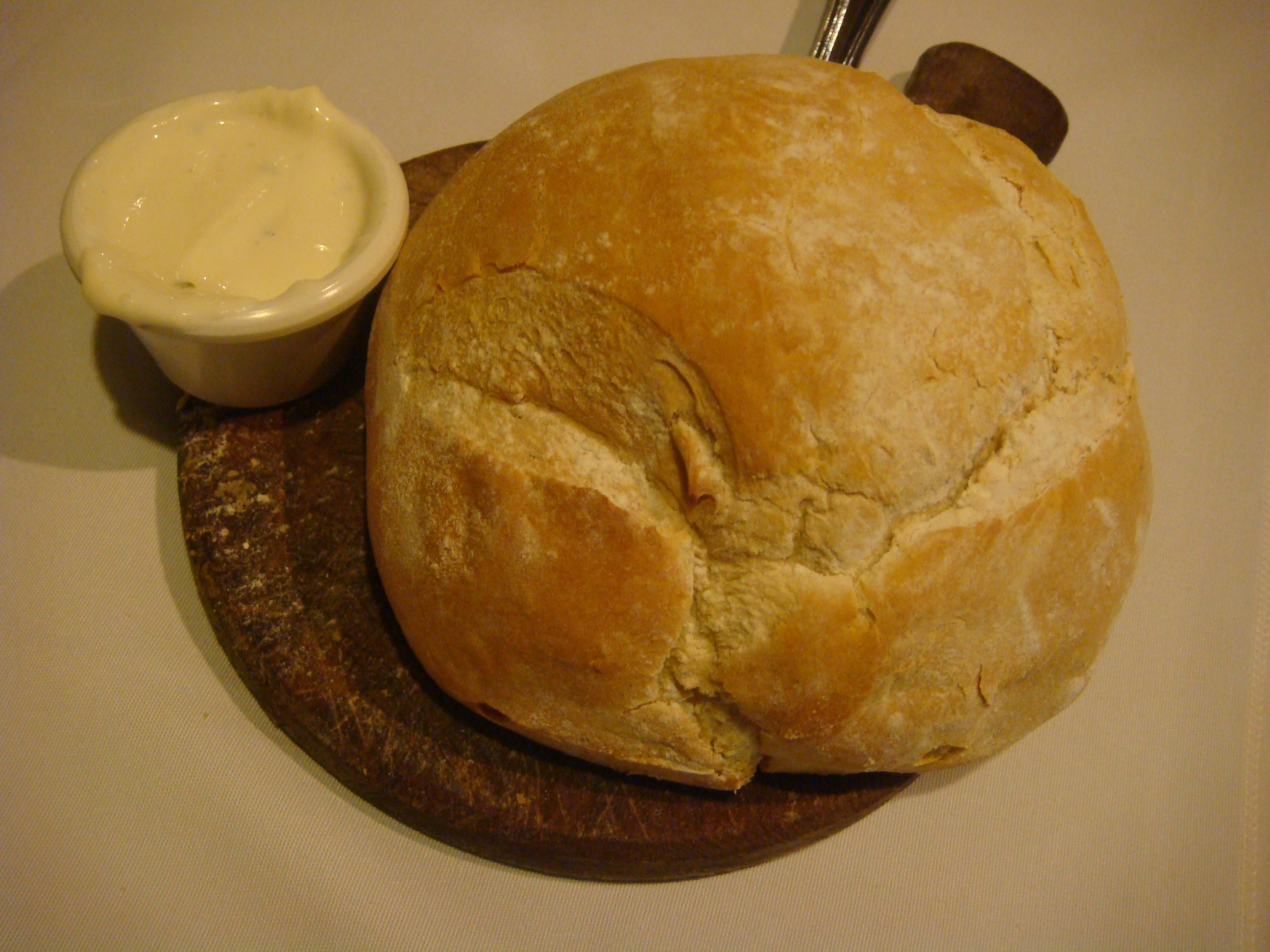 Freshly-baked homemade bread