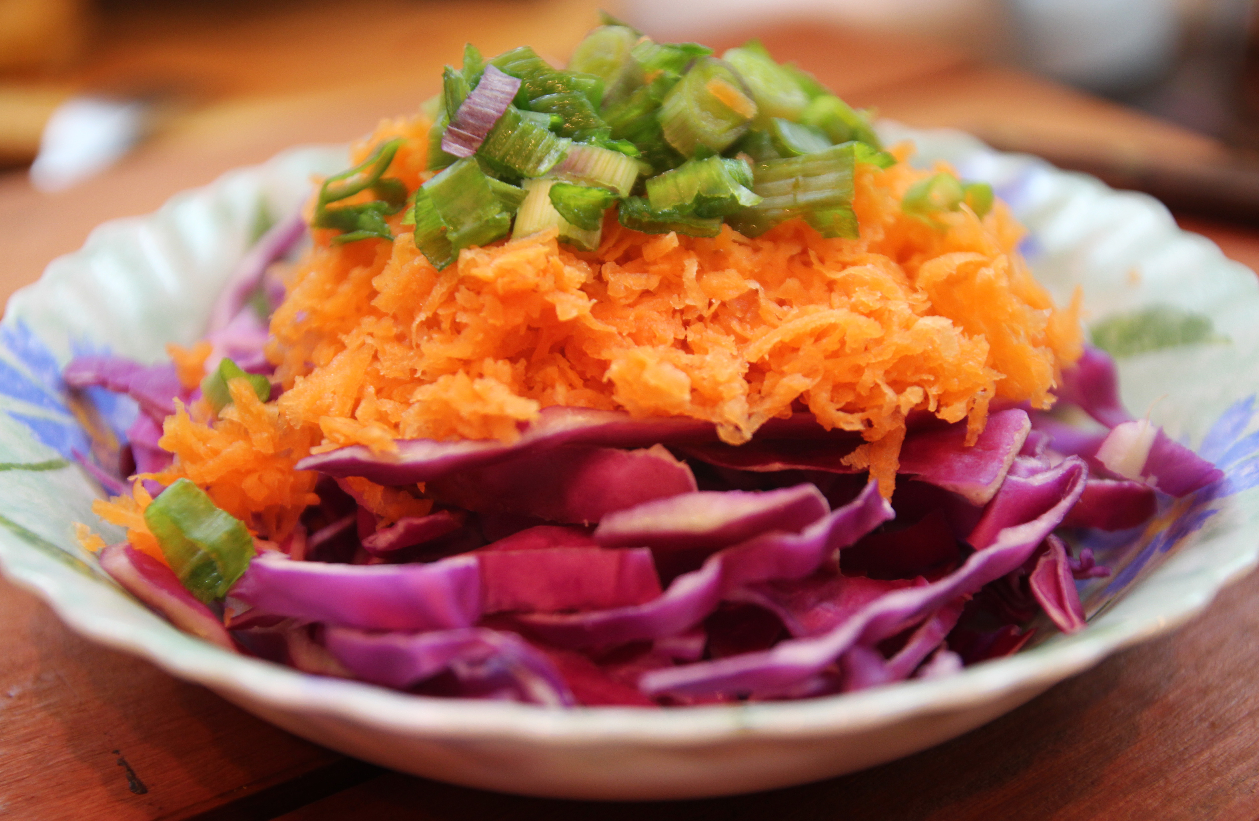 Spring Onion, Red Cabbage & Carrot Salad3