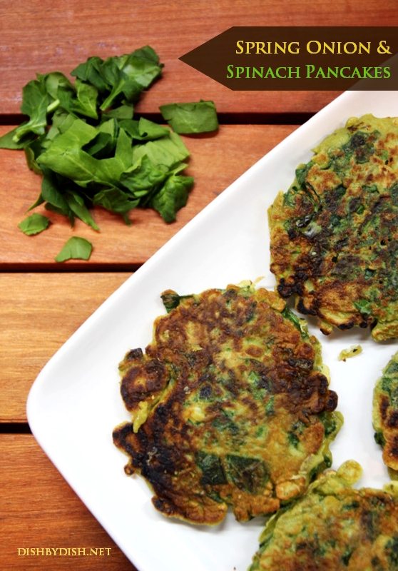 Spring Onion & Spinach Pancakes