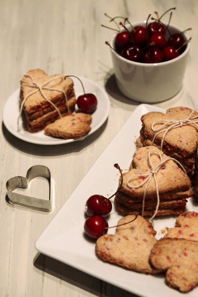 Grain-free Cherry Shortbread Cookies