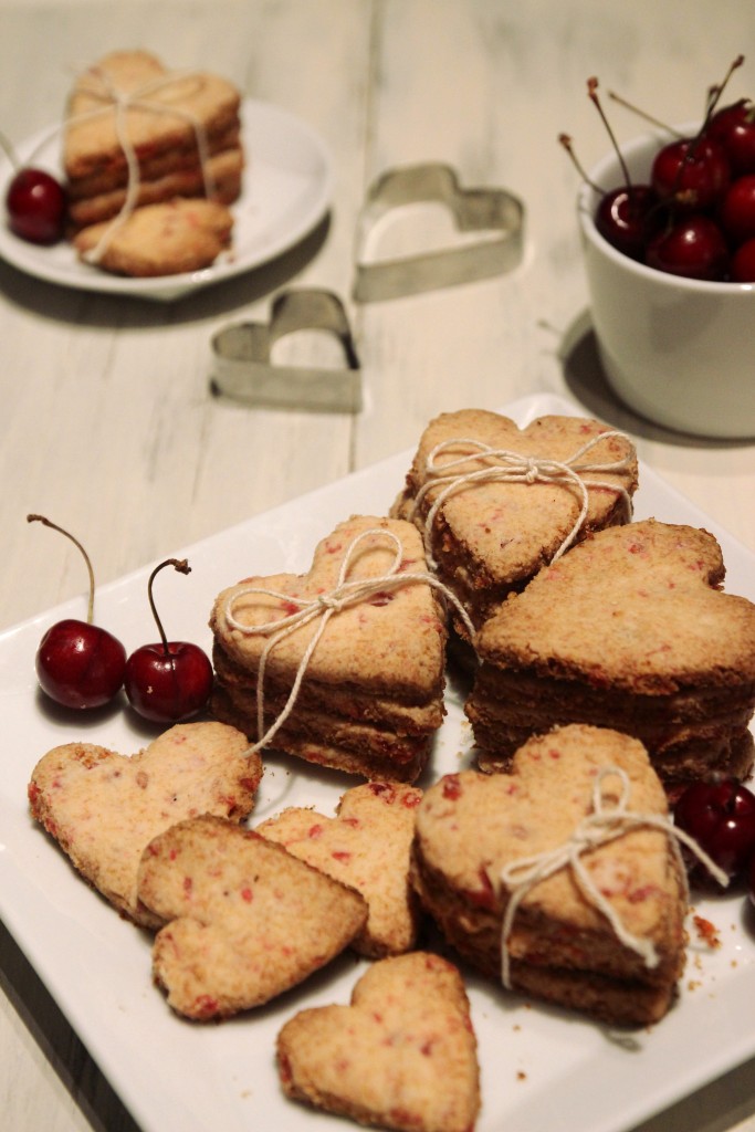 Grain-free Cherry Shortbread Cookies