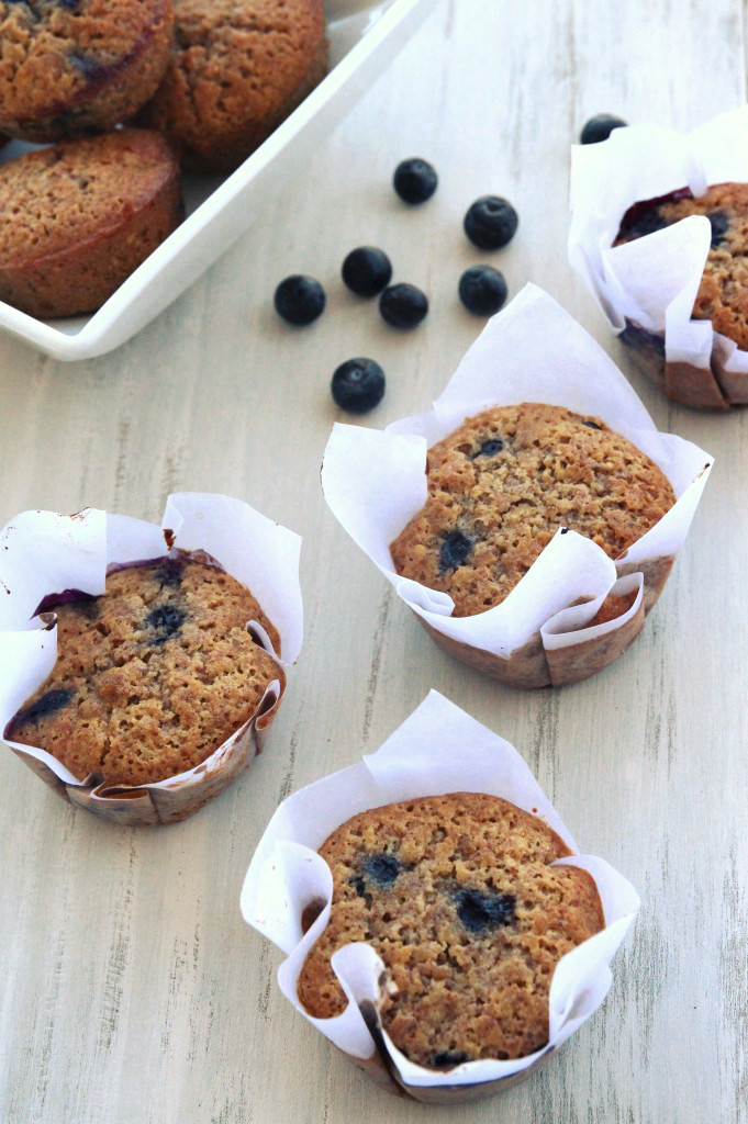 Grain-free Blueberry Almond Muffins