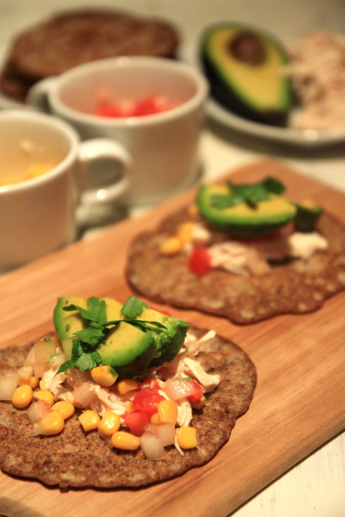 Grain-free Chicken Avocado Flaxseed Wraps