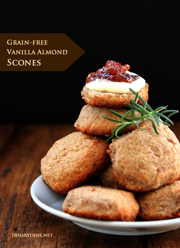 Grain-free Vanilla Almond Scones