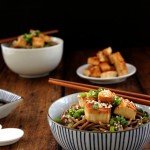 Pan-fried Tofu and Soba Salad