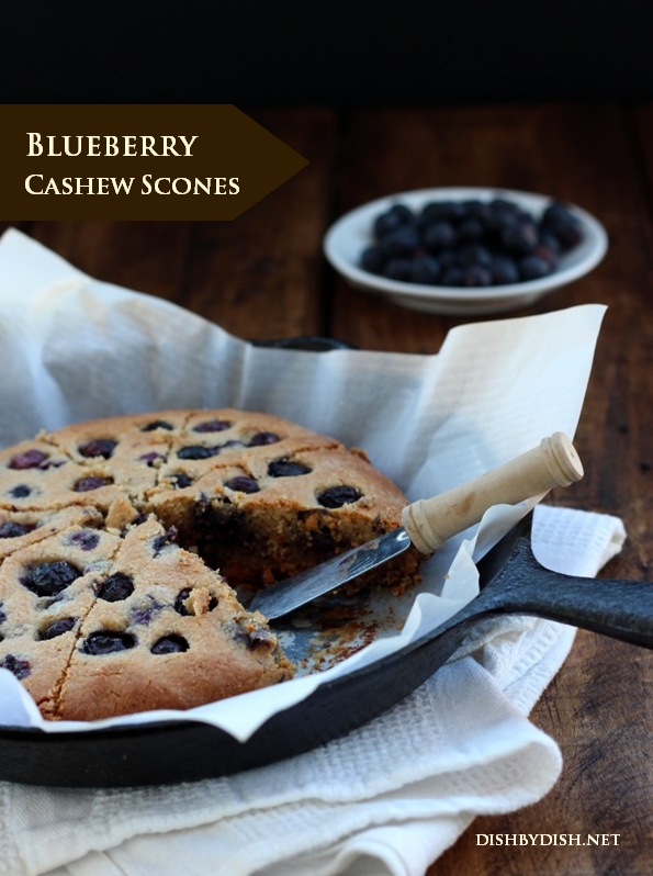 Grain-free Blueberry Cashew Scones