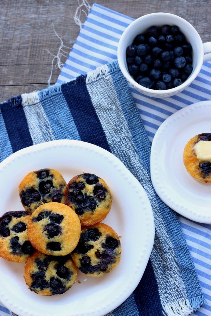 Gluten-free Blueberry Cornbread Muffins