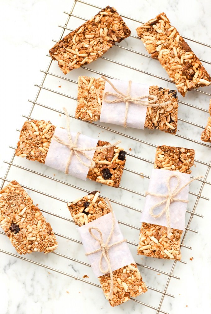 Crunchy Gluten-free Granola Bars (Dairy-Free, Vegan)