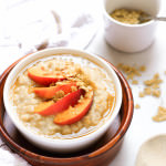 Gluten-free Maple Peach Oatmeal