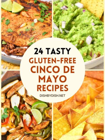 Collage of images of cinco de mayo recipes