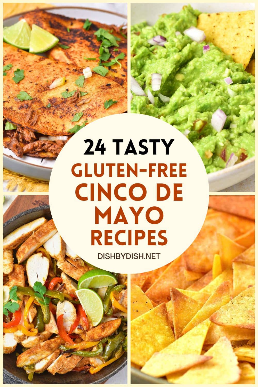 Collage of images of cinco de mayo recipes