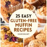 Collage of images of muffins