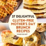 Collage of gluten-free mother's day brunch recipes