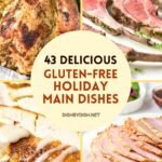 Collage of images of holiday main dishes