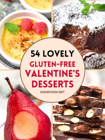 Collage of images of desserts