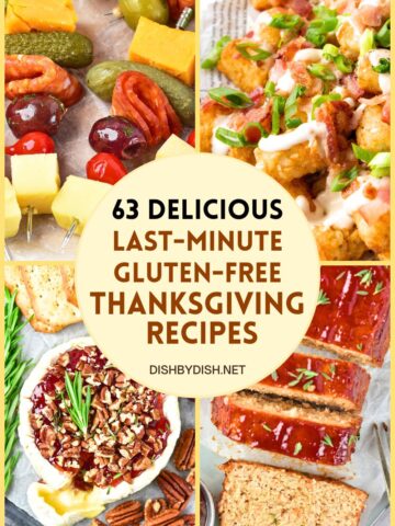 Collage of images of thanksgiving recipes