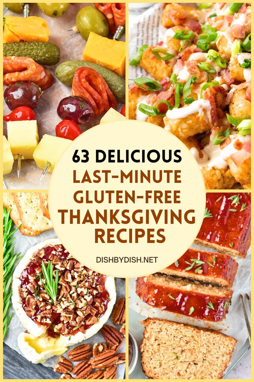 Collage of images of thanksgiving recipes