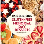 Collage of images of memorial day desserts