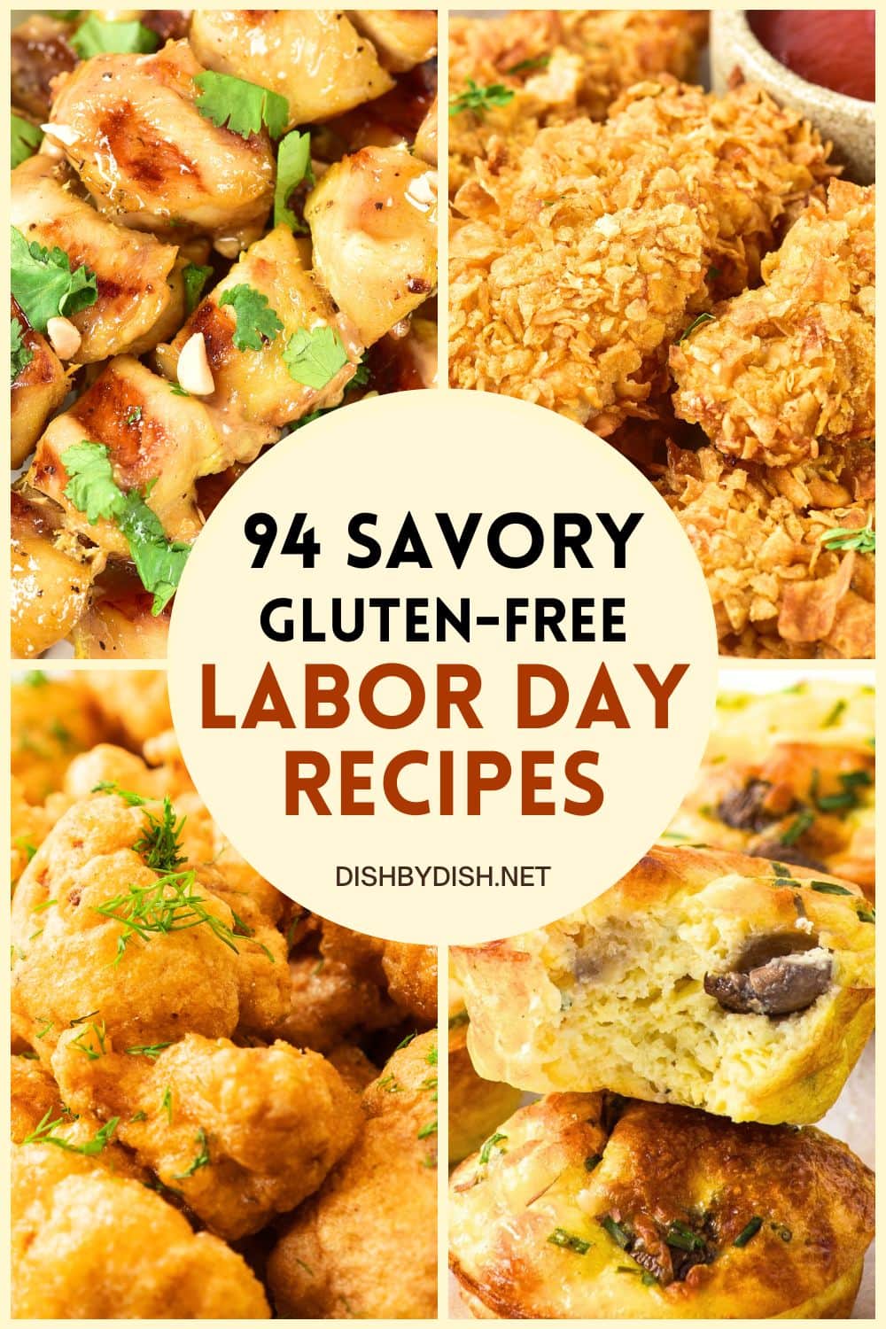 Collage of images of appetizers
