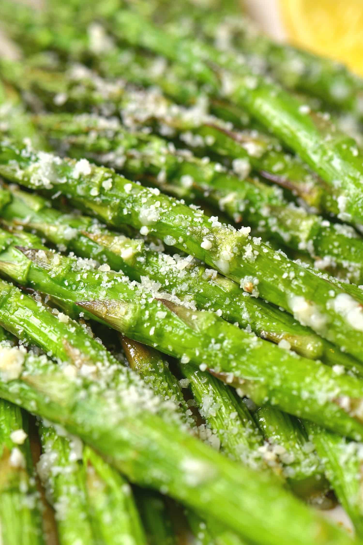 Up close shot of asparagus.