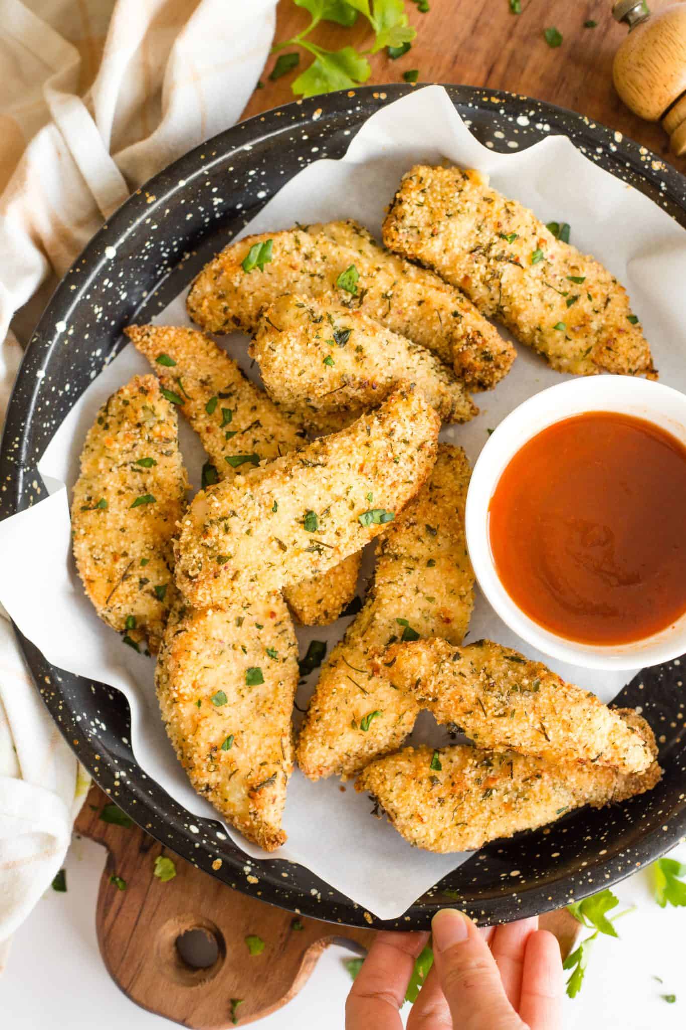 Crispy Air Fryer Chicken Tenders (GlutenFree, DairyFree) Dish by Dish