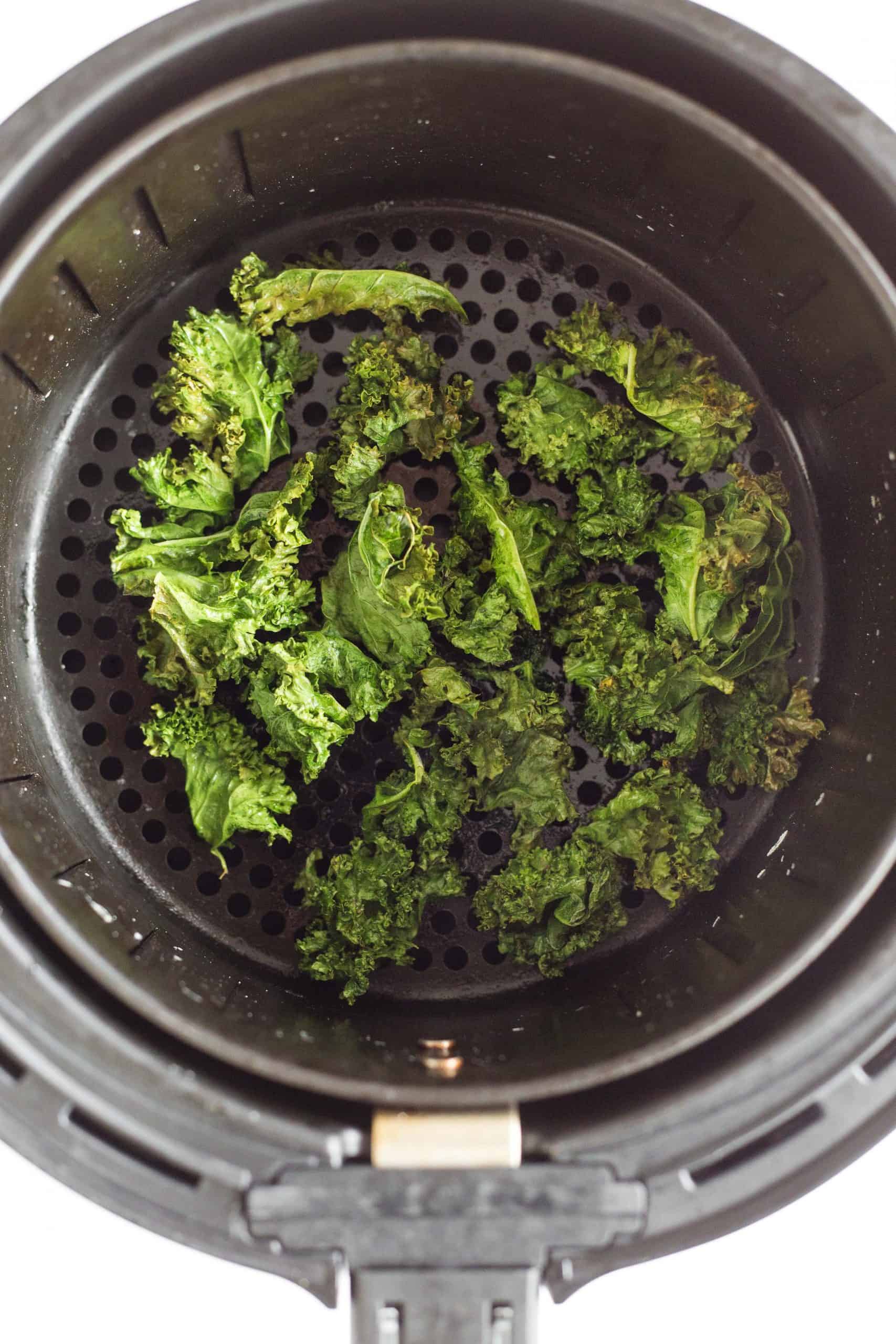 Air Fryer Kale Chips (GlutenFree, Vegan) Dish by Dish