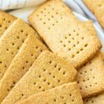 Graham Crackers on plate.