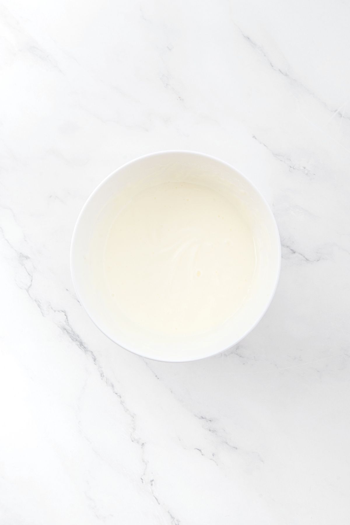 Glaze in small bowl
