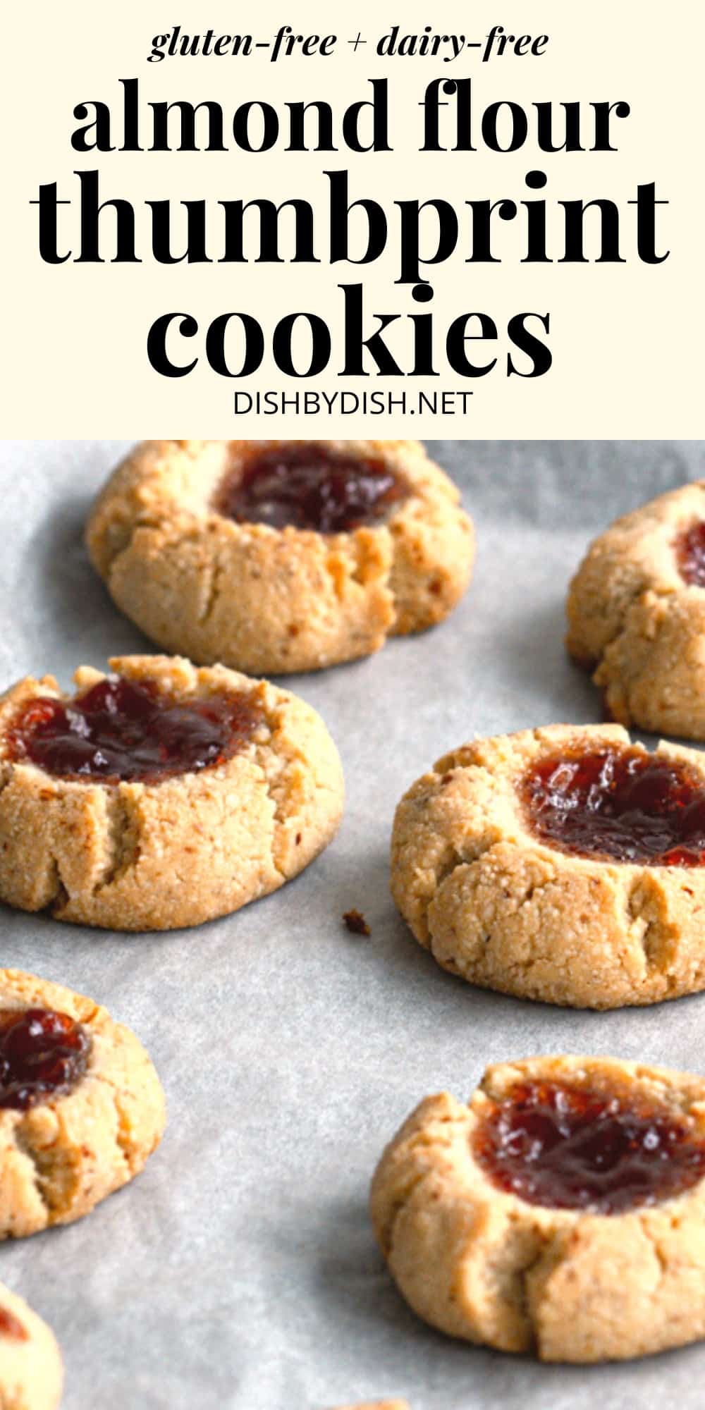 Almond Flour Thumbprint Cookies (GlutenFree, Vegan) Dish by Dish