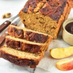 Sliced loaf of apple butter bread