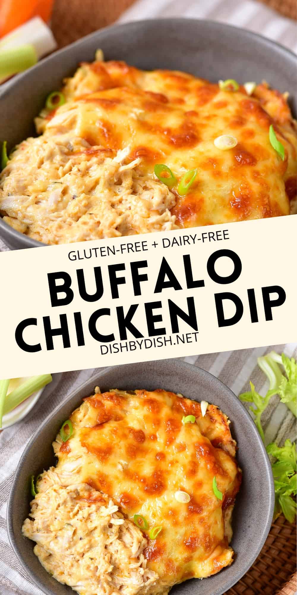 GlutenFree Buffalo Chicken Dip (DairyFree) Dish by Dish