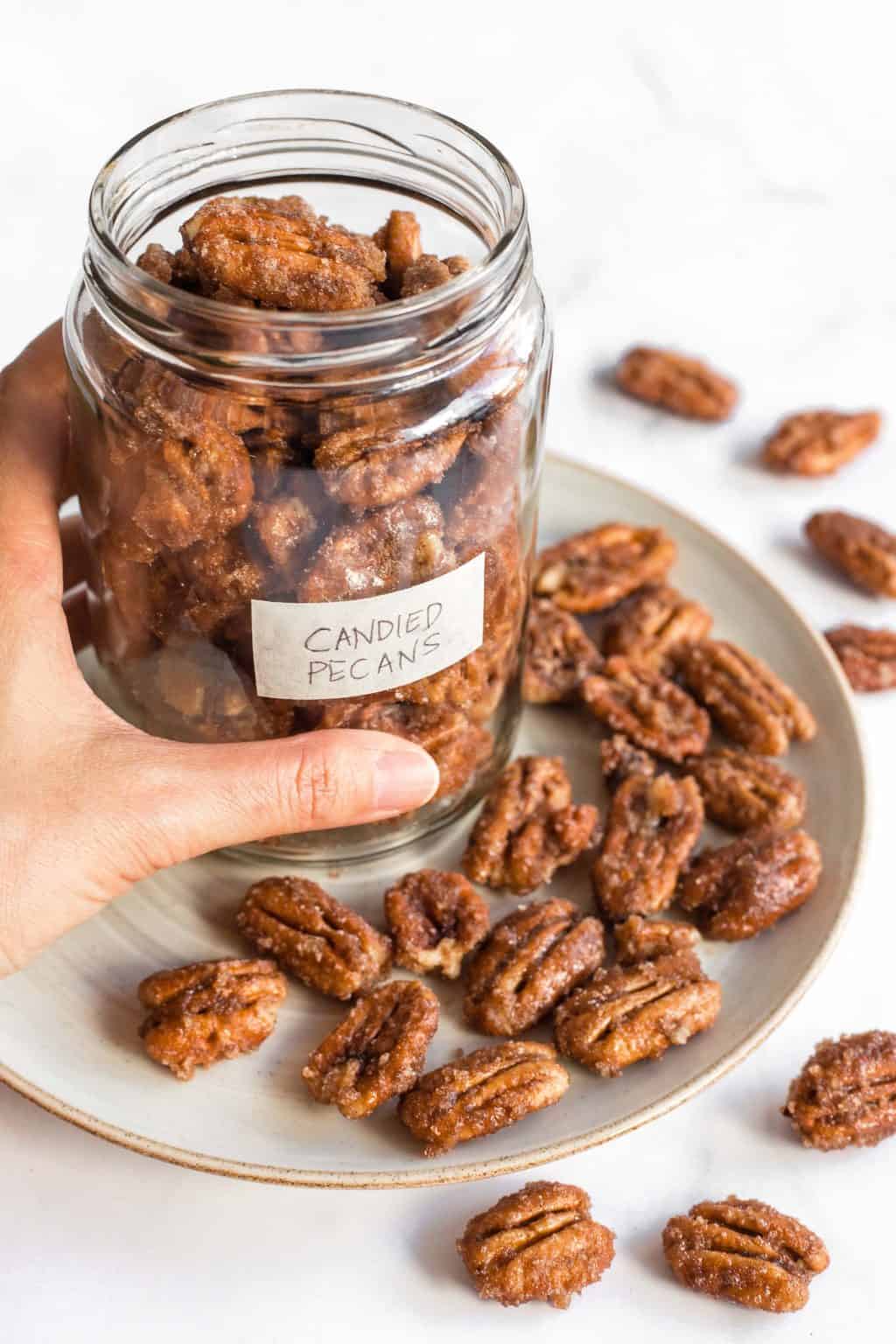 Easy Stovetop Candied Pecans (GlutenFree, Vegan) Dish by Dish