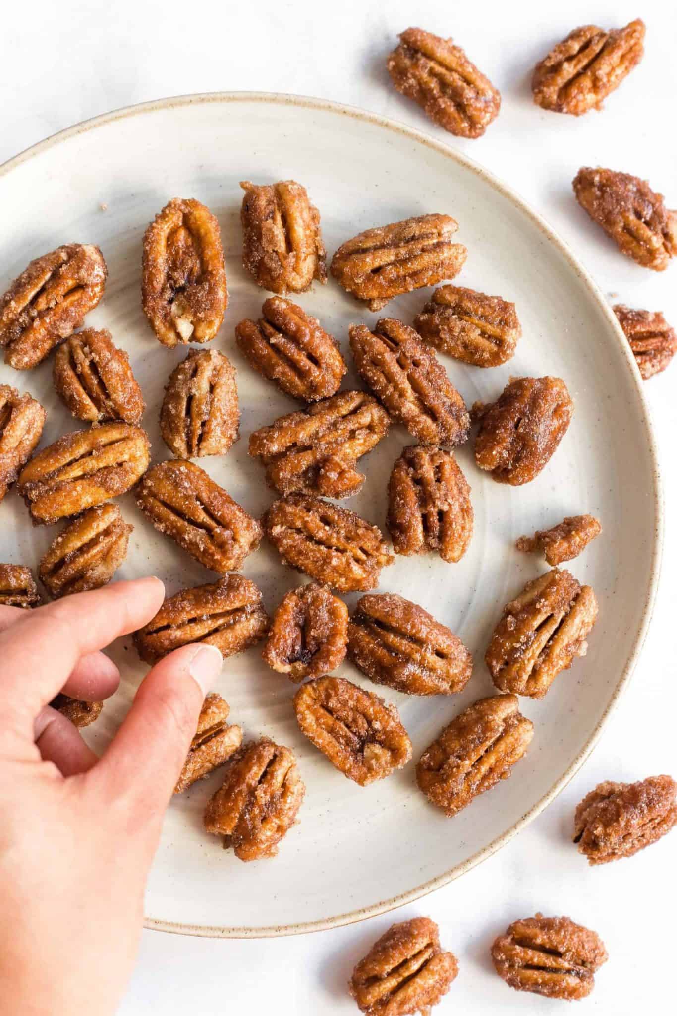 Easy Stovetop Candied Pecans (GlutenFree, Vegan) Dish by Dish