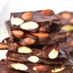 A stack of gluten-free almond bark