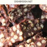 Up close shot of chocolate quinoa crunch bites