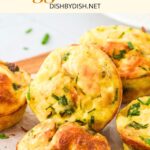 Savory egg muffins on parchment paper