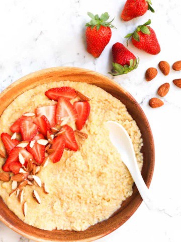 Creamy Millet Breakfast Porridge (Vegan & Gluten-free)