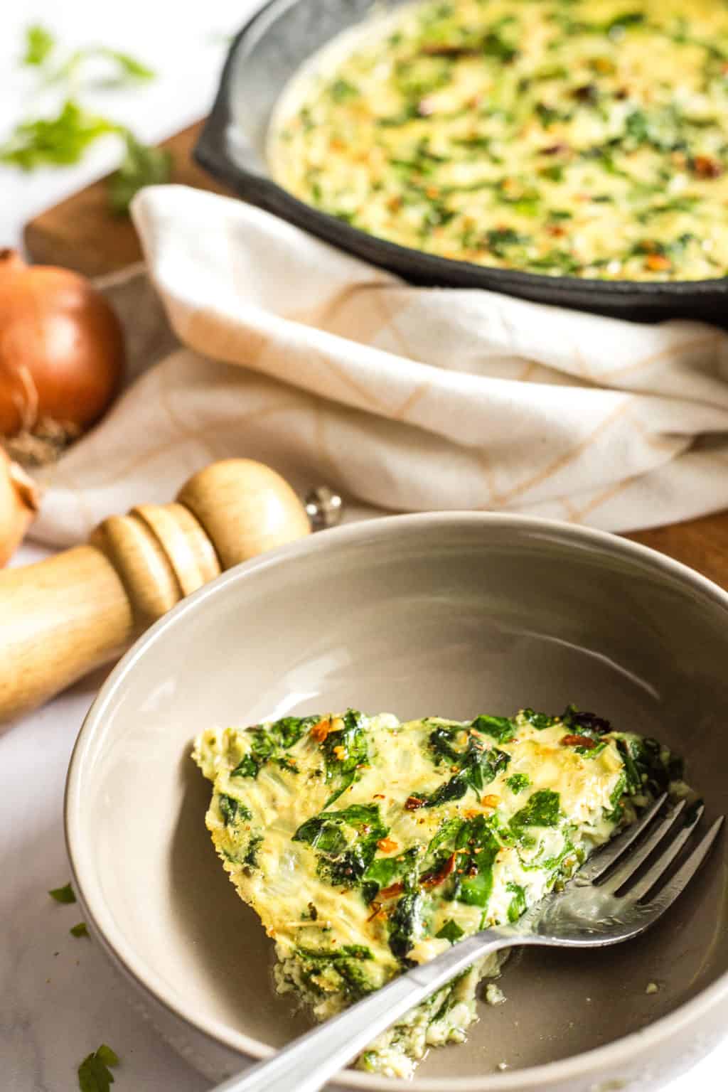 Easy Crustless Spinach Quiche (GlutenFree, DairyFree) Dish by Dish