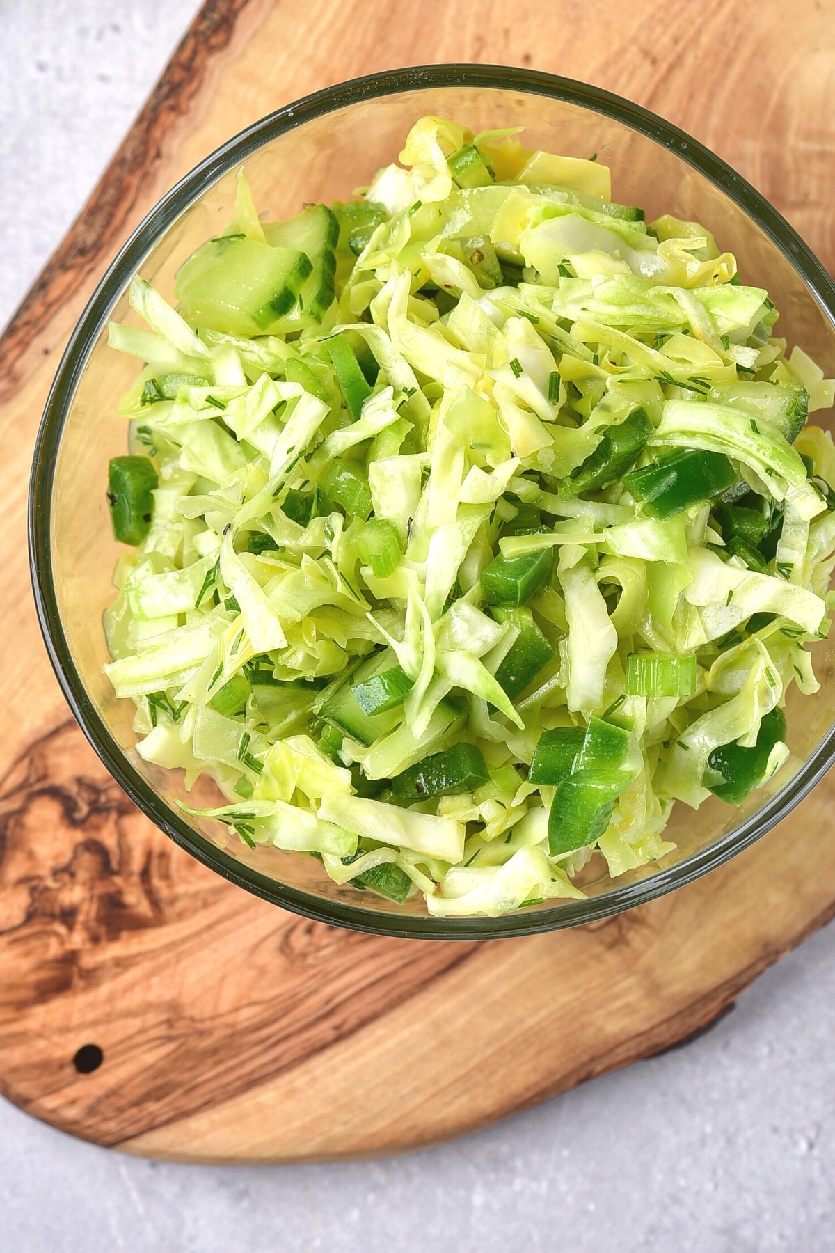 Cucumber Cabbage Salad (Gluten-Free, Vegan)