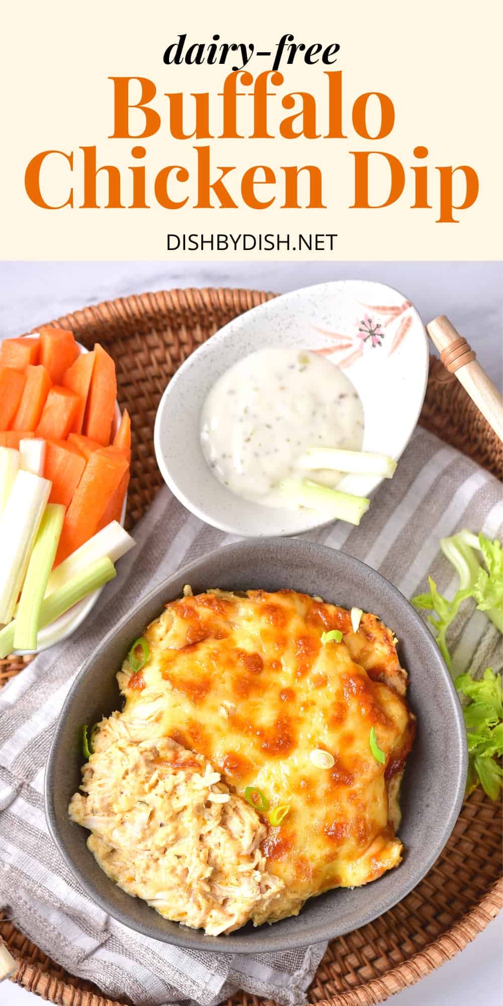 GlutenFree Buffalo Chicken Dip (DairyFree) Dish by Dish
