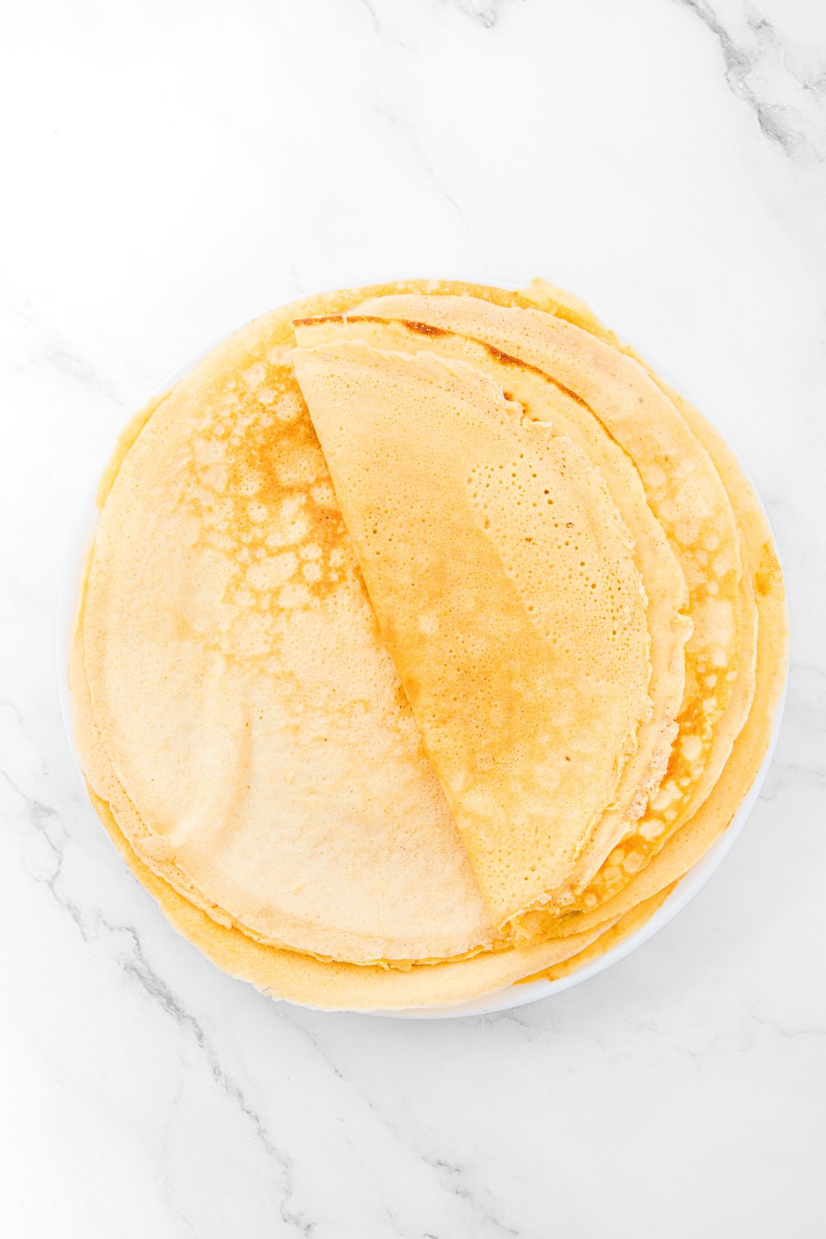 Almond Flour Crepes on a plate.