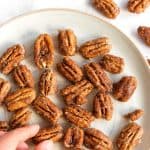 Pinterest image for candied pecans