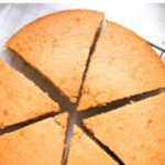 Up close shot of sliced gluten-free coffee cake